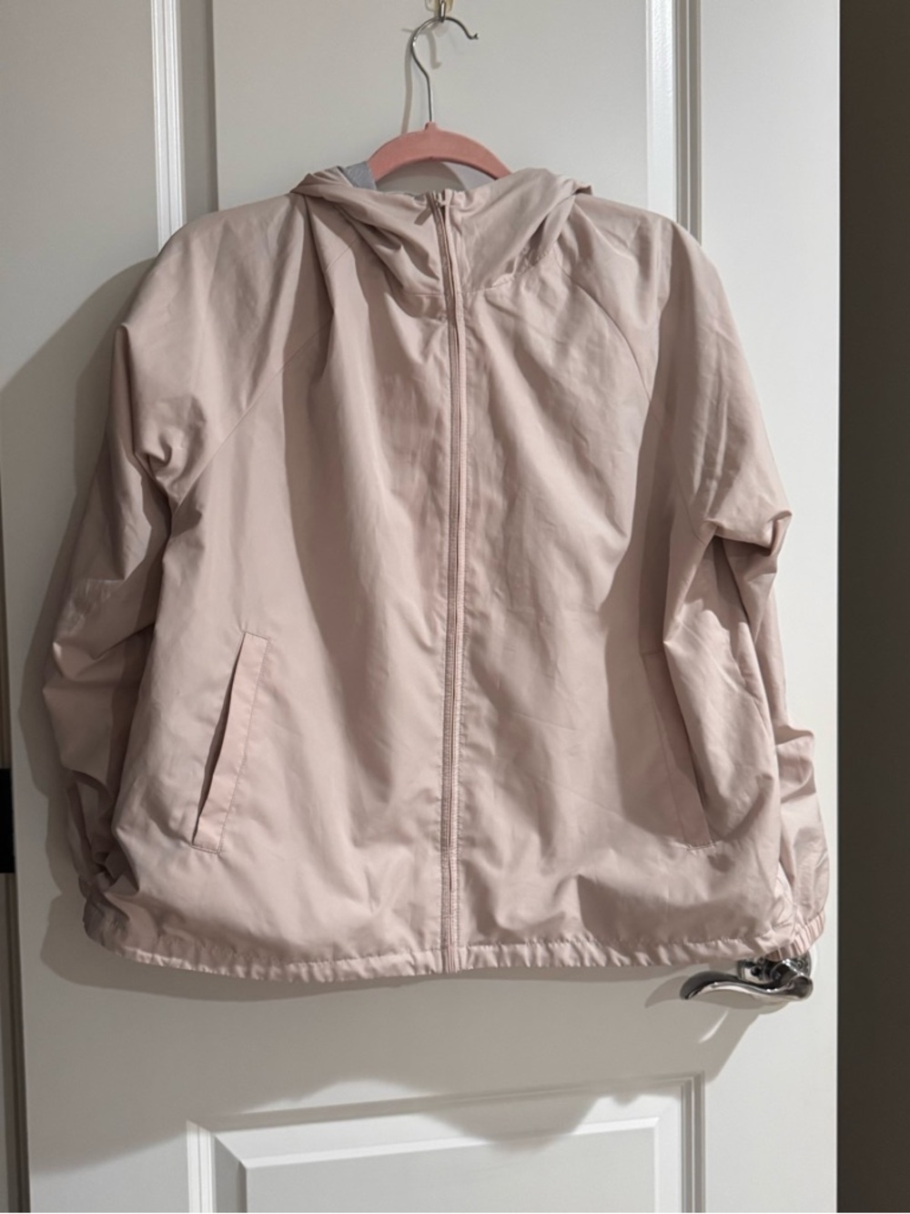 Uniqlo Cream Hooded Windbreaker Jacket